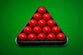 Snooker balls set Royalty Free Stock Photo