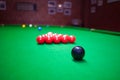 Snooker black ball Royalty Free Stock Photo