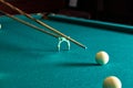snooker - close-up shot of male playing billiard