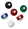 Snooker game balls, icon