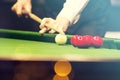 Snooker player Royalty Free Stock Photo