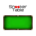 Snooker table top view