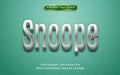 Snoope editable text effect