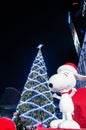 Snoopy logo on the day of Christmas Royalty Free Stock Photo