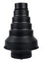 Snoot for light spot accessory studio Lighting isolated Royalty Free Stock Photo