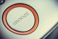 Snooze button detail Royalty Free Stock Photo