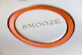 Snooze button detail Royalty Free Stock Photo