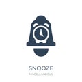 snooze icon in trendy design style. snooze icon isolated on white background. snooze vector icon simple and modern flat symbol for