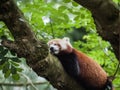 Snoozy red panda Royalty Free Stock Photo