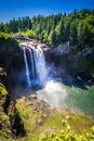 Snoqualmie Falls, famous waterfall in Washington, USA Royalty Free Stock Photo