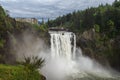 Snoqualmie Falls famous waterfall in Washington USA Royalty Free Stock Photo