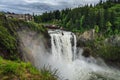 Snoqualmie Falls famous waterfall in Washington USA Royalty Free Stock Photo