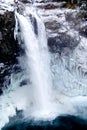 Snoqualmie Falls Winter Ice Freeze Waterfall