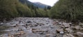 Snoqualmie river snoqualmie pass washington Royalty Free Stock Photo