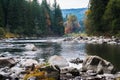 Snoqualmie river, USA Royalty Free Stock Photo