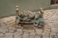 Snorer sleeping dwarf Chrapek - Wroclaw, Poland Royalty Free Stock Photo