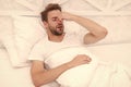 Snoring can increase risk headaches. Common symptom of sleep apnea. Causes of early morning headache. Migraine headaches