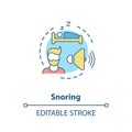 Snoring concept icon