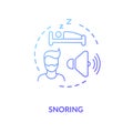 Snoring concept icon