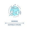 Snoring concept icon