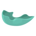 Snoring mouthguard icon cartoon vector. Dental protect