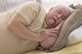 SNORING SENIOR Royalty Free Stock Photo