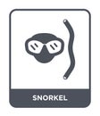 snorkel icon in trendy design style. snorkel icon isolated on white background. snorkel vector icon simple and modern flat symbol Royalty Free Stock Photo