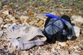 Snorkel and mask, Meganissi Royalty Free Stock Photo