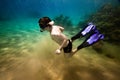 Snorkeler. Red sea Royalty Free Stock Photo