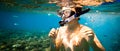 Snorkeler. Red sea Royalty Free Stock Photo