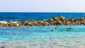 Snorkeling in baby beach, aruba.