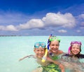 Snorkeling Children Royalty Free Stock Photo