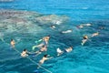 Snorkeling on coral reef