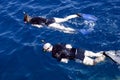 Snorkeling couple Royalty Free Stock Photo