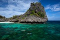 snorkeling diver swim at underwater with coral reef . Travel lifestyle, background Island and tropical beach, Koh Hayai Island, A Royalty Free Stock Photo