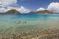 Snorkeling in Leinster Bay Royalty Free Stock Photo