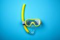 Snorkeling mask and tube