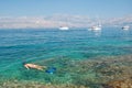 Snorkelling in Croatia Royalty Free Stock Photo