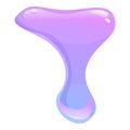 Snot slime icon cartoon vector. Drip splash