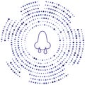 snot vector icon. snot editable stroke. snot linear symbol for use on web and mobile apps, logo, print media. Thin line
