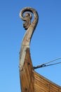 Snout of old viking wooden ship