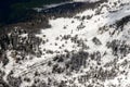 Snow on Alben peak slopes, Italy