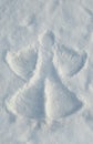 Snow angel Royalty Free Stock Photo