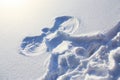 Snow angel Royalty Free Stock Photo