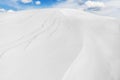 Snow Arctic desert, winter landscape