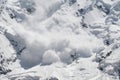 Snow avalanche Royalty Free Stock Photo