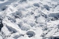 Snow avalanche Royalty Free Stock Photo