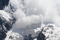 Snow avalanche Royalty Free Stock Photo