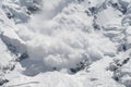 Snow avalanche Royalty Free Stock Photo