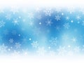 Seamless Blue Abstract Snow Background For Christmas Season, Vector Illustration. Royalty Free Stock Photo